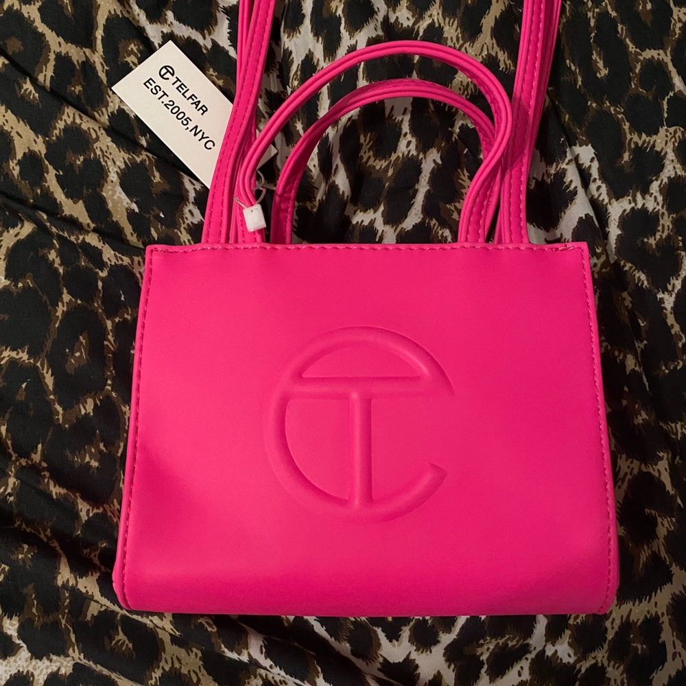 Telfar hot pink mini